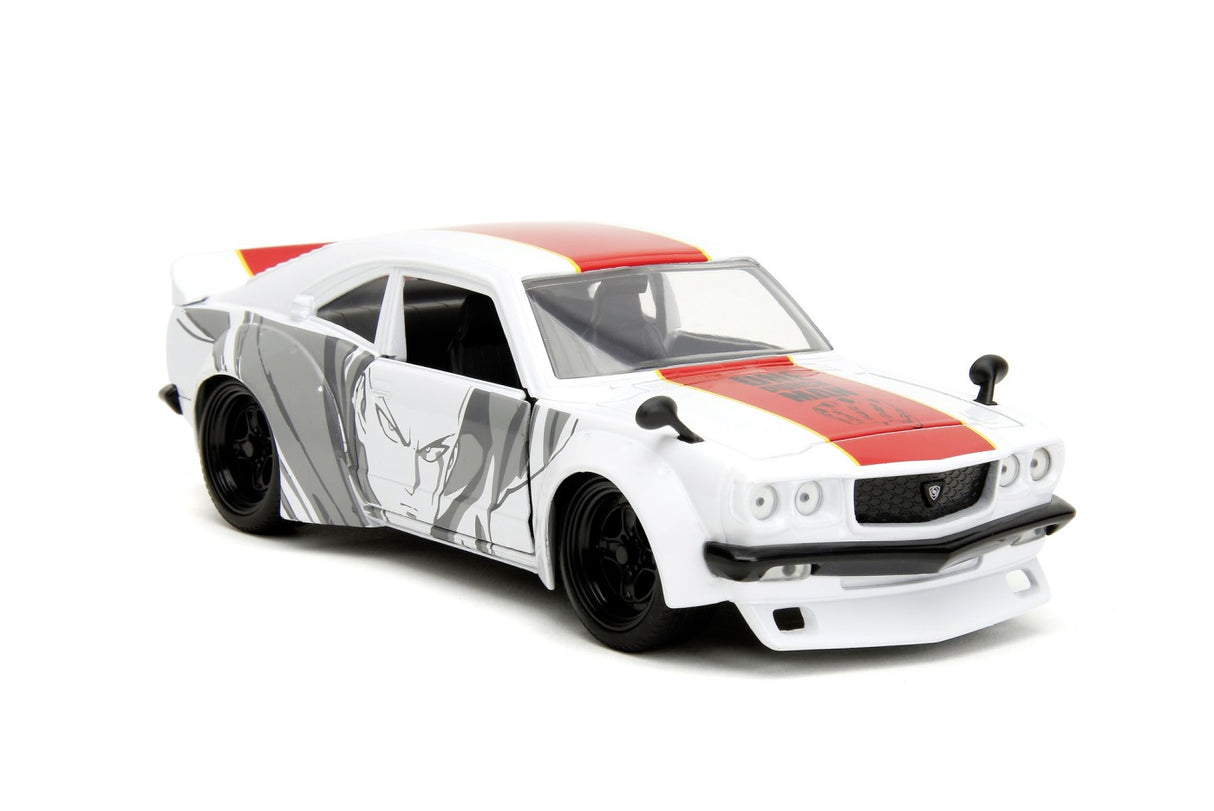 JADA ONE PUNCH MAN SET MASINUTA METALICA MAZDA RX 3 SI FIGURINA SAITAMA