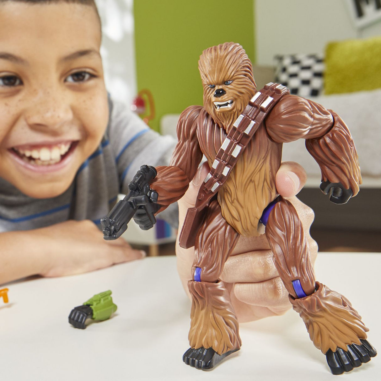 STAR WARS MIX MASHERS SET FIGURINA CHEWBACCA 12CM SI ACCESORII