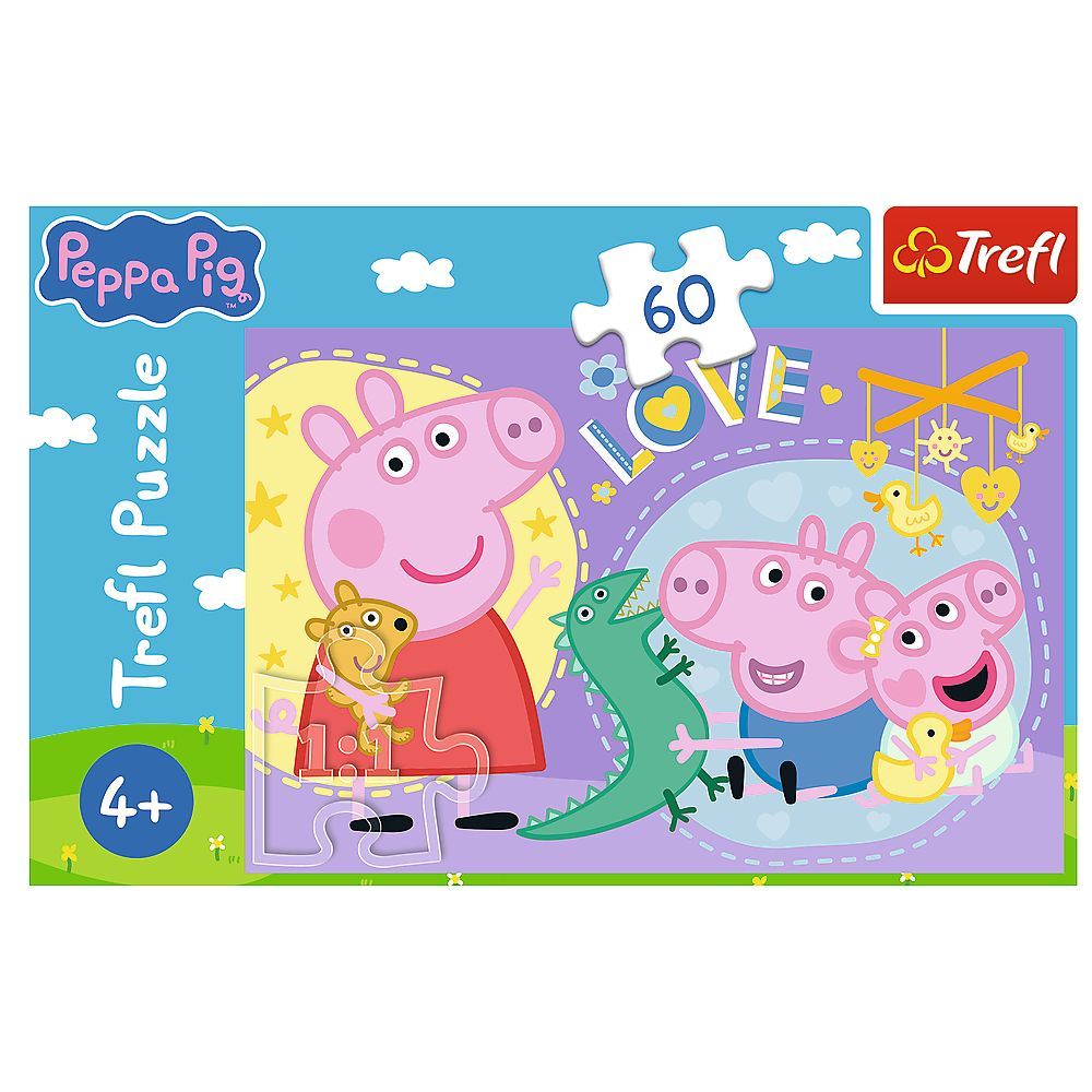 PUZZLE TREFL 60 PEPPA PIG PURCELUSUL FERICIT PEPPA