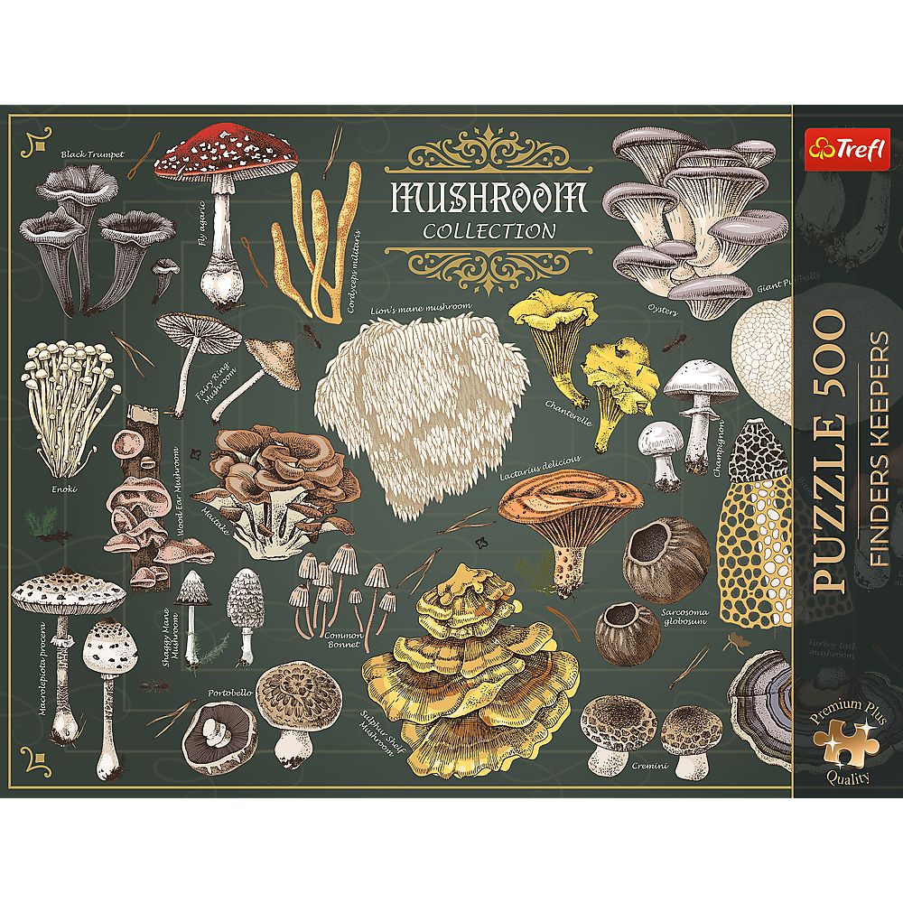 PUZZLE TREFL 500 PREMIUM PLUS FINDERS KEEPERS CIUPERCI