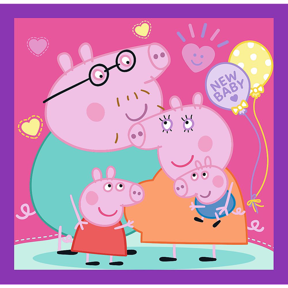 PUZZLE TREFL 3IN1 OBICEIURILE LUI PEPPA PIG