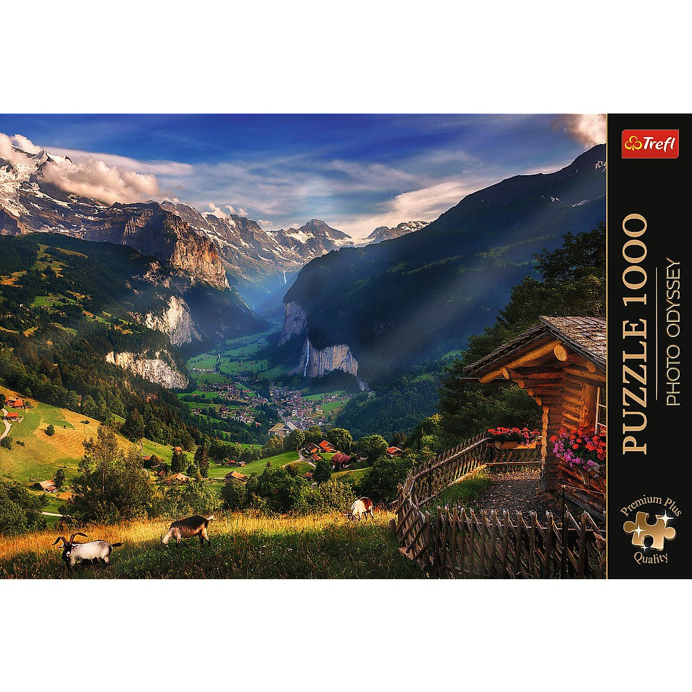 PUZZLE TREFL 1000 PREMIUM PLUS PHOTO ODYSSEY VALEA LAUTERBRUNNEN ELVETIA