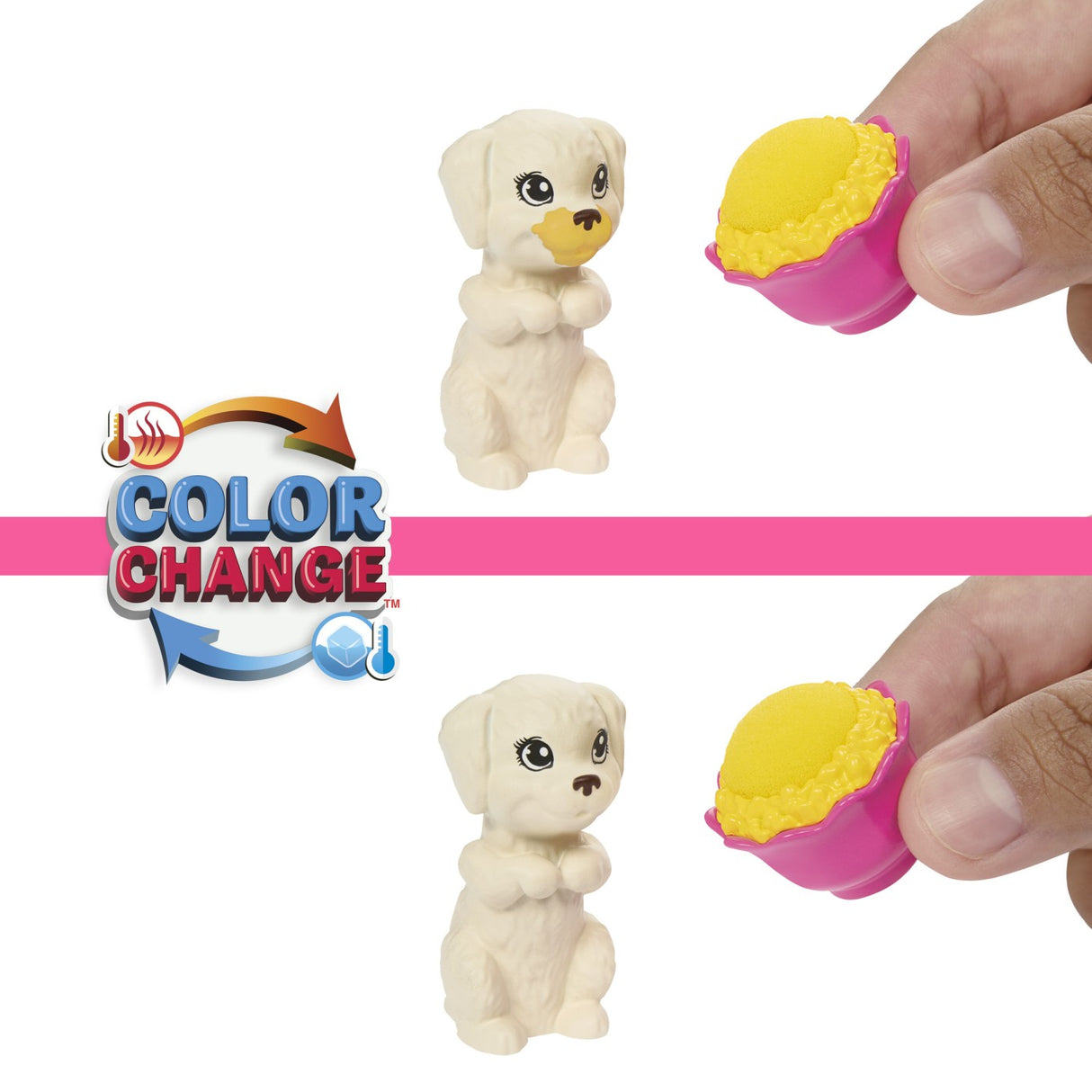 BARBIE PAPUSA BARBIE FAMILY SET PETRECERE CU 2 CATELUSI COLOR CHANGE