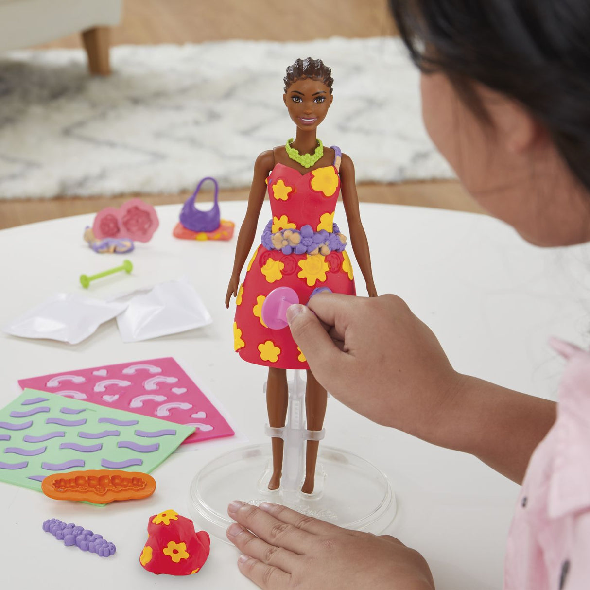 PLAY DOH BARBIE SET CREATII VESTIMENTARE FLORALE