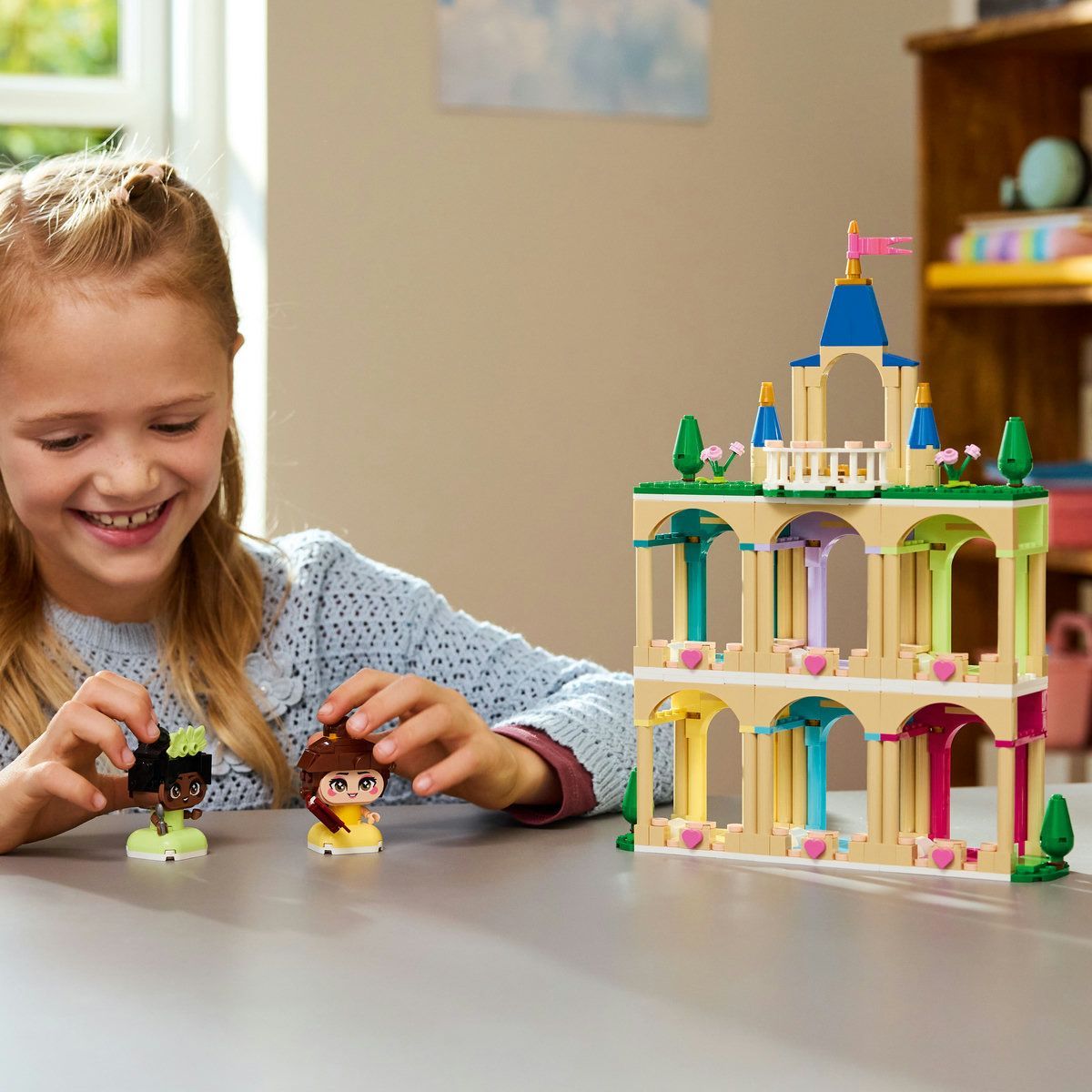 LEGO DISNEY PRINCESS MINIPRINTESELE BELLE SI TIANA LA CASTEL 43291