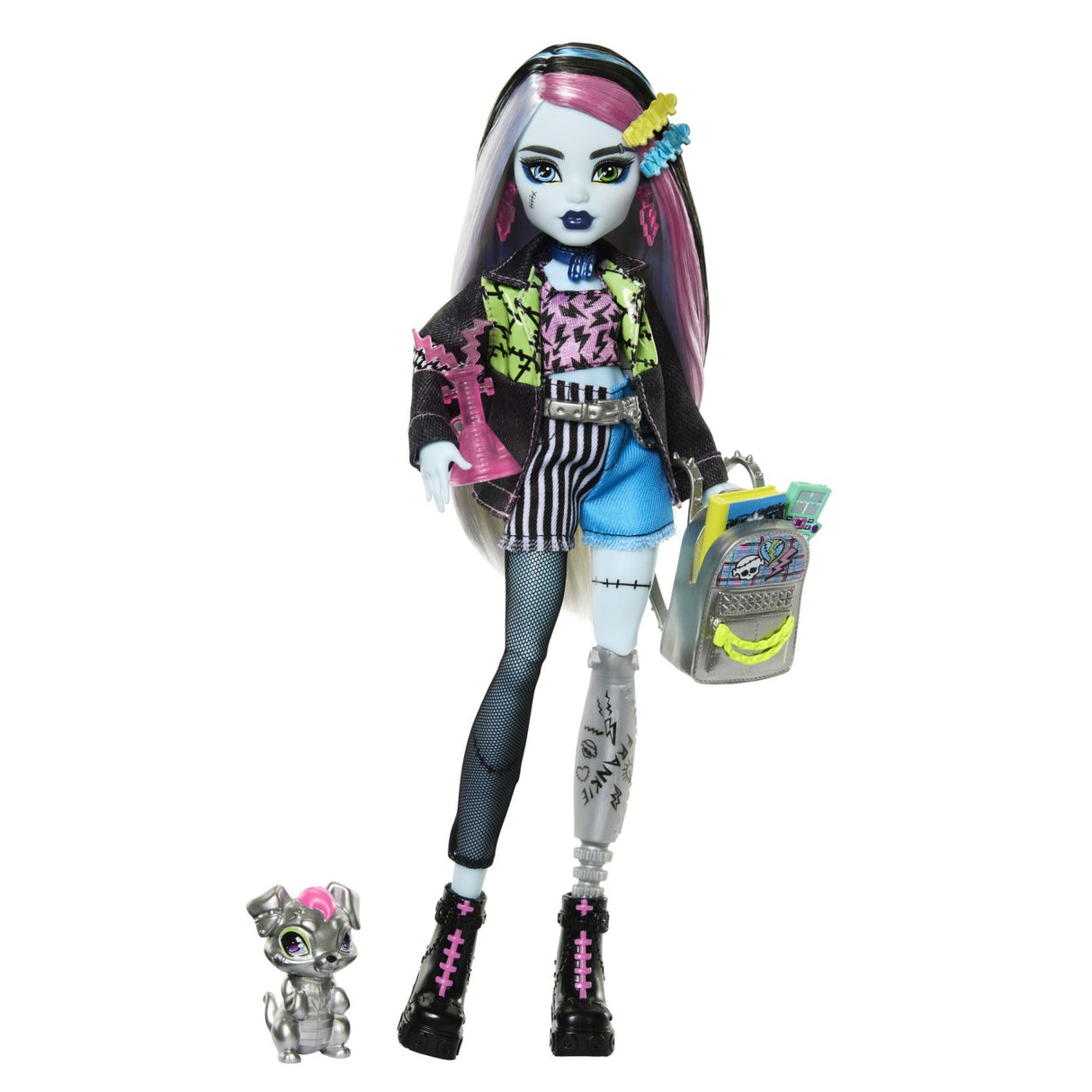 MONSTER HIGH PAPUSA FRANKIE STEIN SI ANIMALUT WATZIE