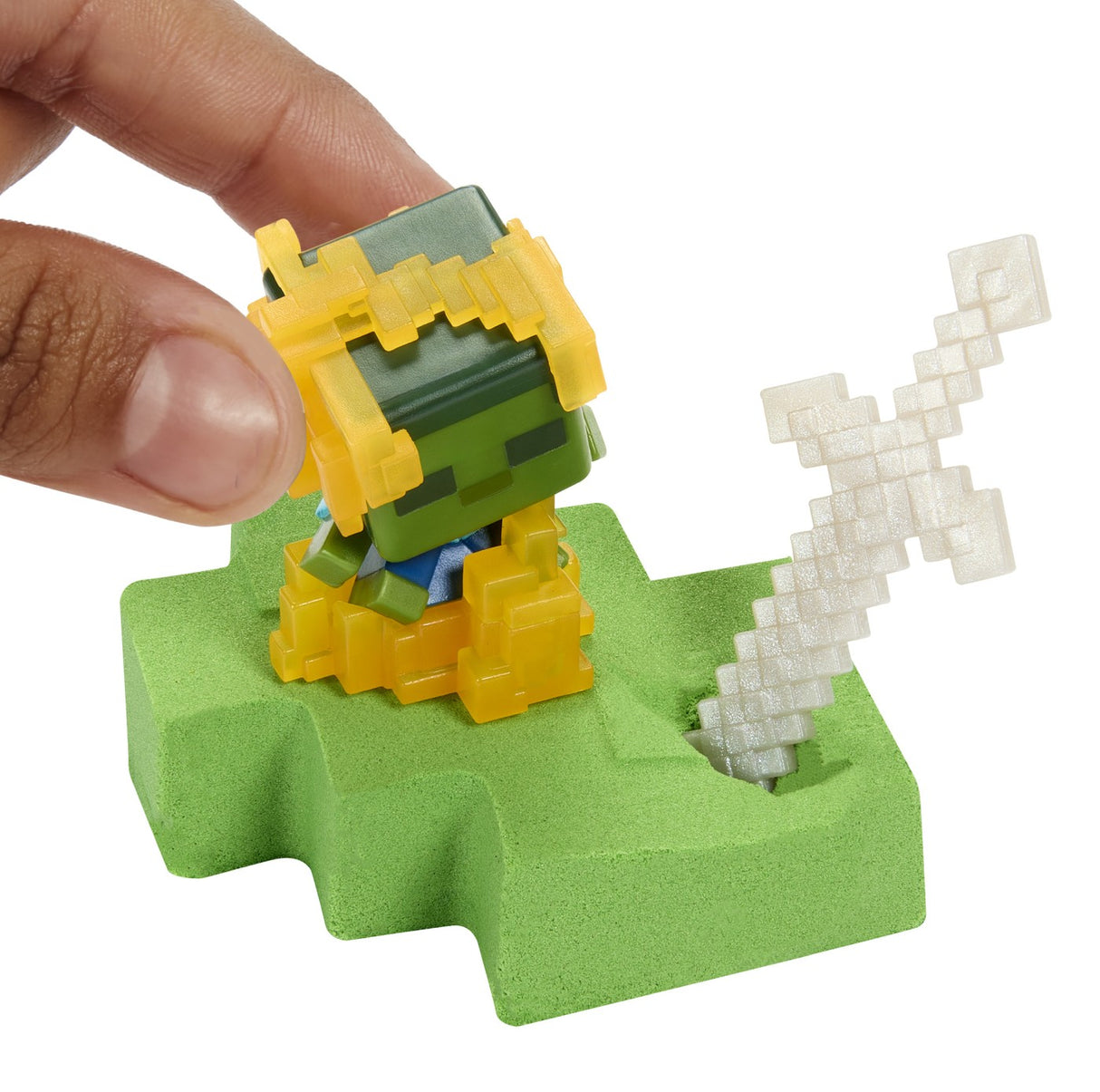 MINECRAFT MINI MODE SET EXPLORARE MINIERA GRI SI ALB