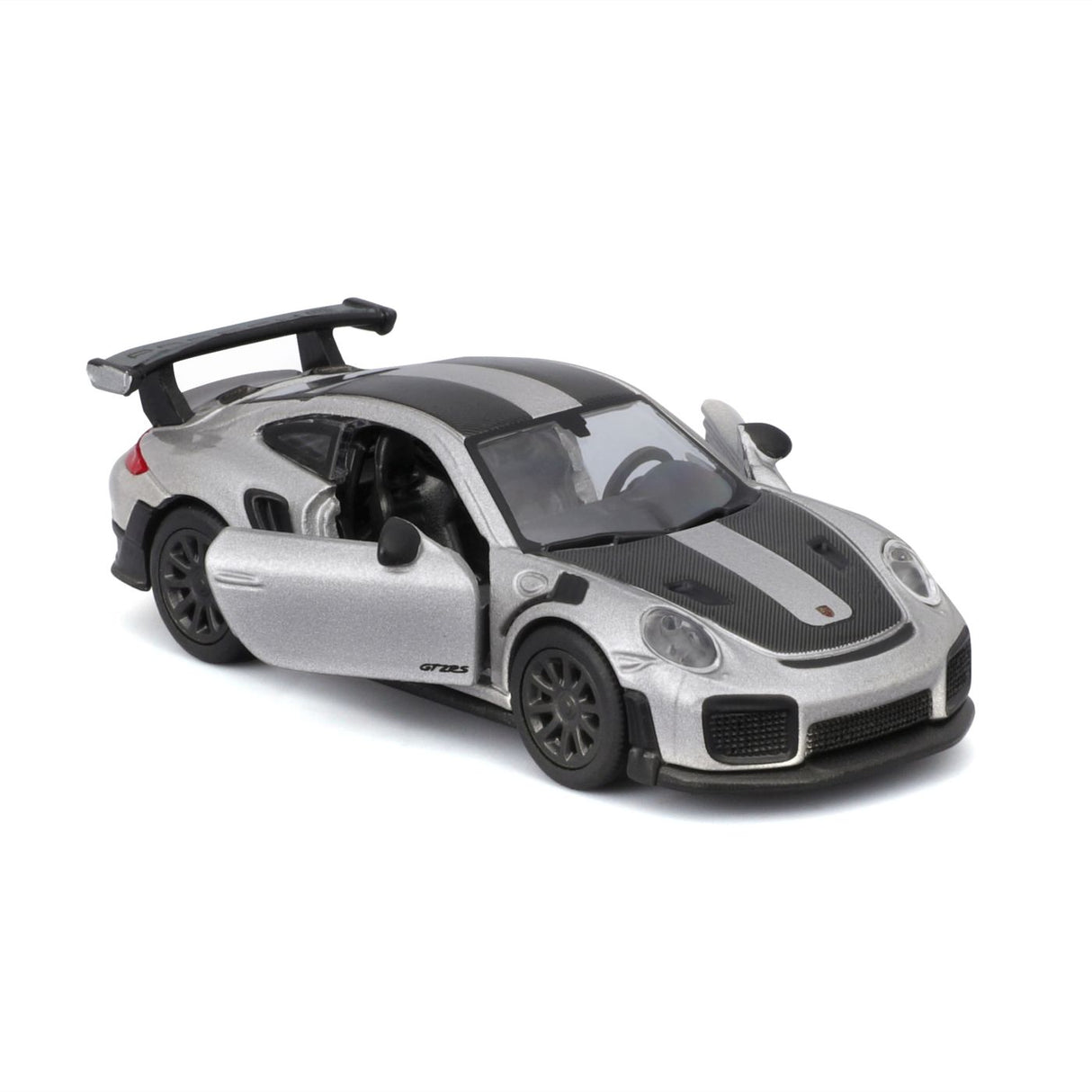 MAISTO MASINUTA METALICA SPEED ICONS PORSCHE 911 GT2 RS SILVER BLACK SCARA 1 LA 64