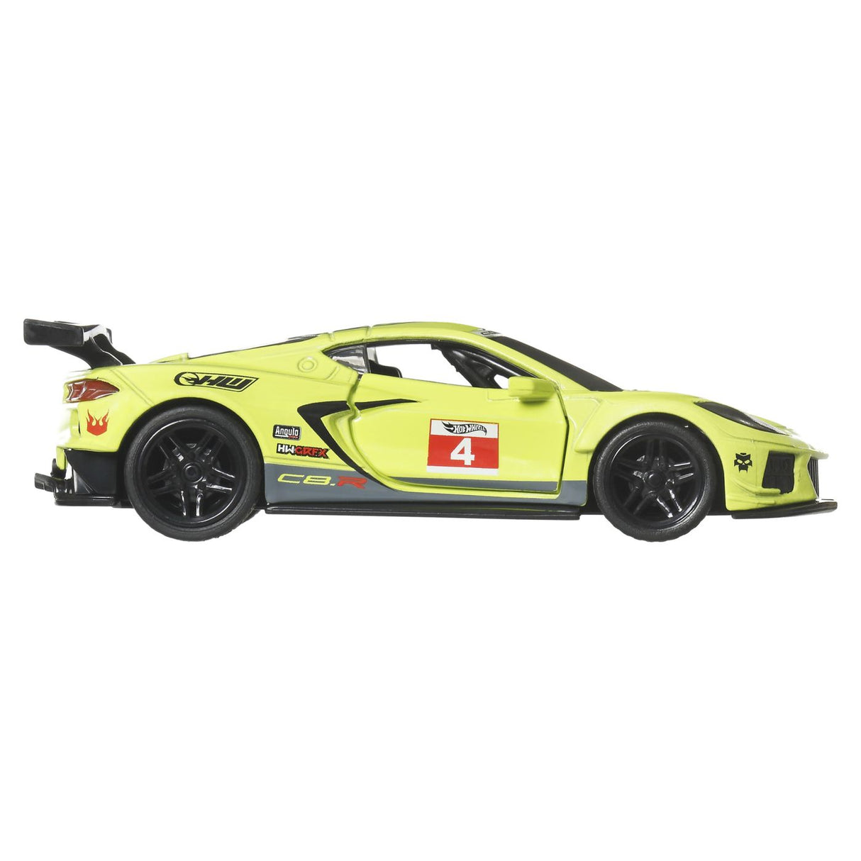 HOT WHEELS MASINUTA METALICA CU SISTEM PULL BACK CORVETTE C8.R HW TORQUE SCARA 1 LA 43