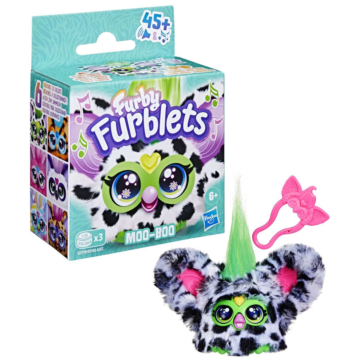FURBY FURBLETS JUCARIE INTERACTIVA MOO-BOO