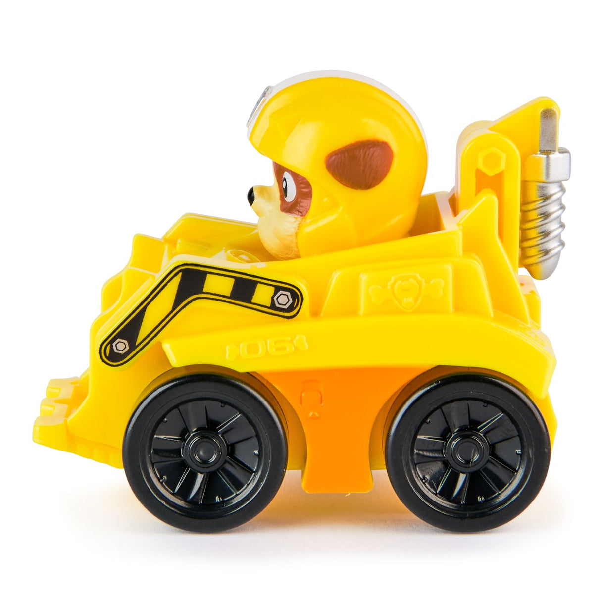 PATRULA CATELUSILOR PUP SQUAD RACERS AIR RESCUE VEHICUL METALIC RUBBLE SCARA 1 LA 55