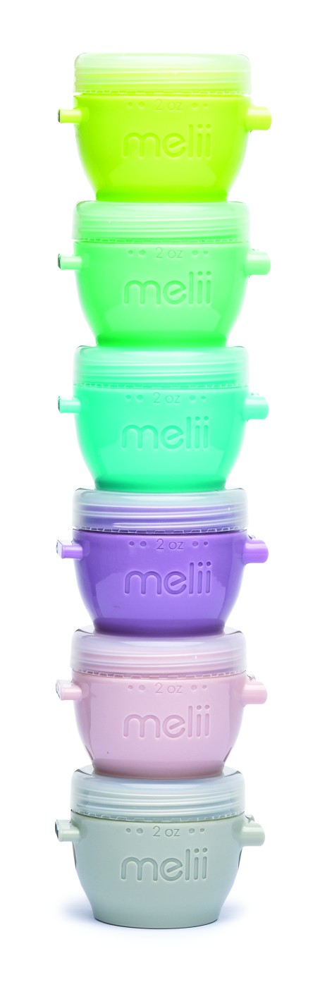 SET 6 RECIPIENTE SILICON SNAP&GO, MELII, 59 ML