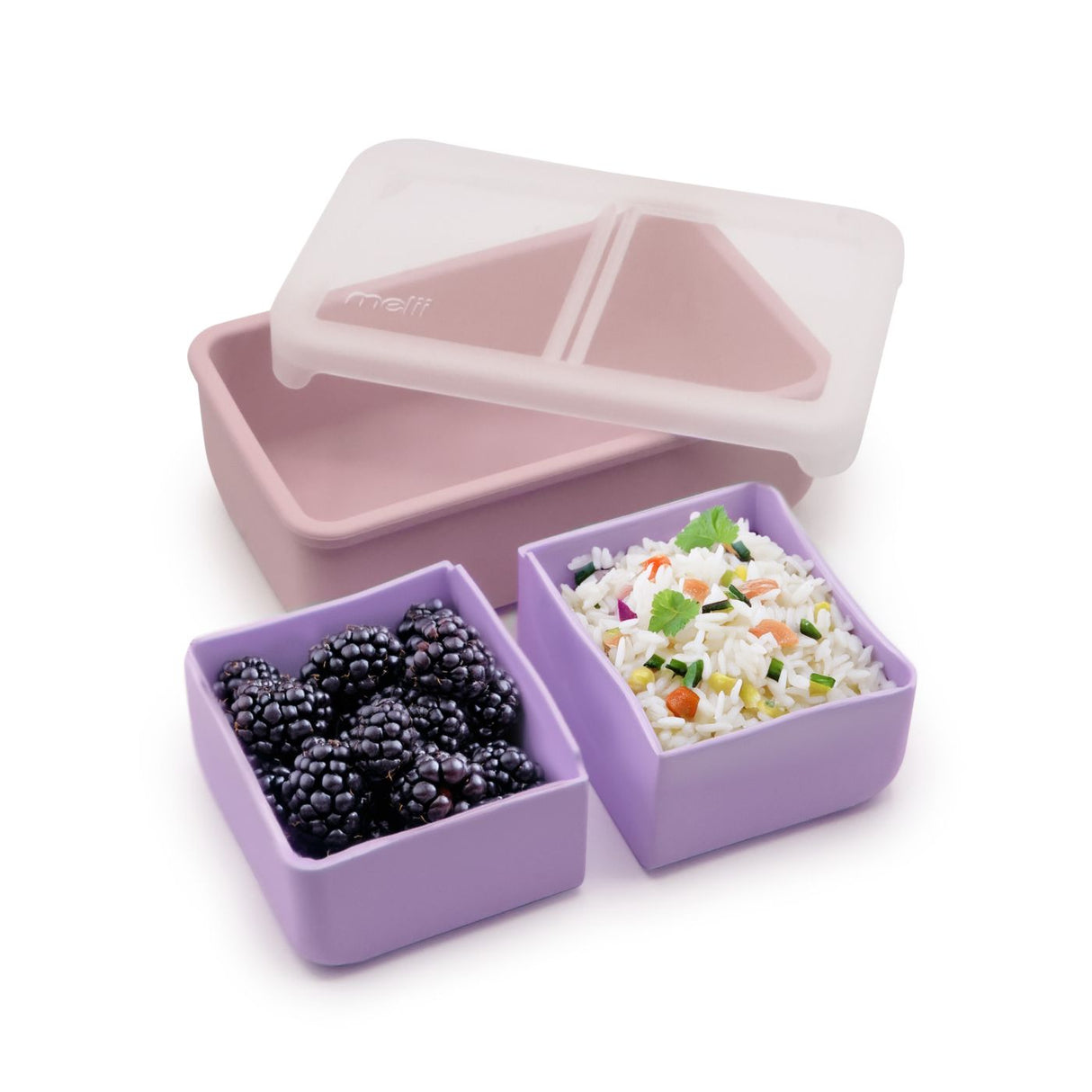 CUTIE PRANZ BENTO CU COMPARTIMENTE DETASABILE, MELII, PINK PURPLE