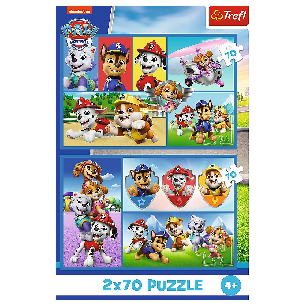 PUZZLE TREFL 2X70 PATRULA CATELUSILOR ECHIPA CATELUSILOR