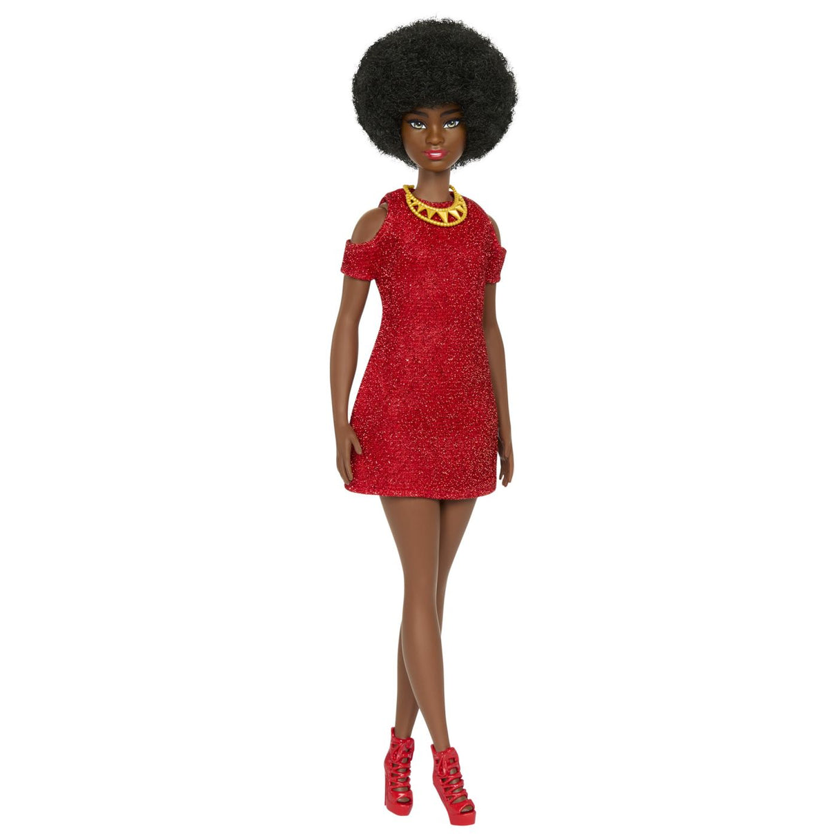 BARBIE FASHIONISTAS PAPUSA BARBIE MULATRA CU PAR AFRO