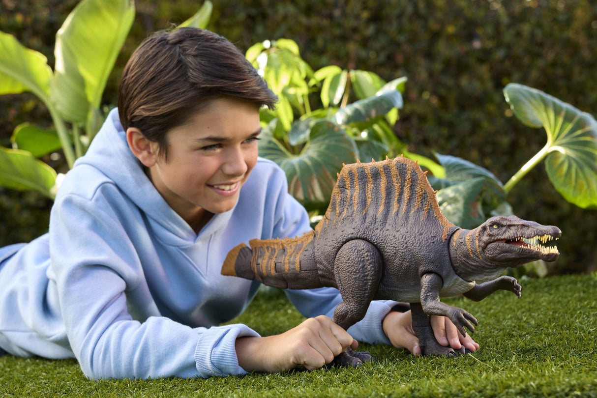 JURASSIC WORLD REBIRTH TAIL THRASHER DINOZAUR SPINOSAURUS INTERACTIV CU MISCARI SI SUNETE