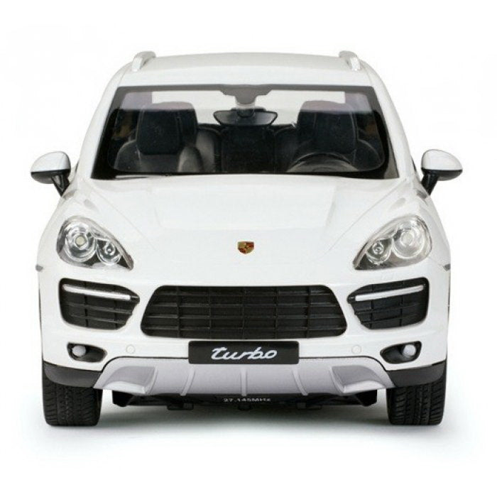 MASINA CU TELECOMANDA PORSCHE CAYENNE TURBO ALB CU SCARA 1 LA 14