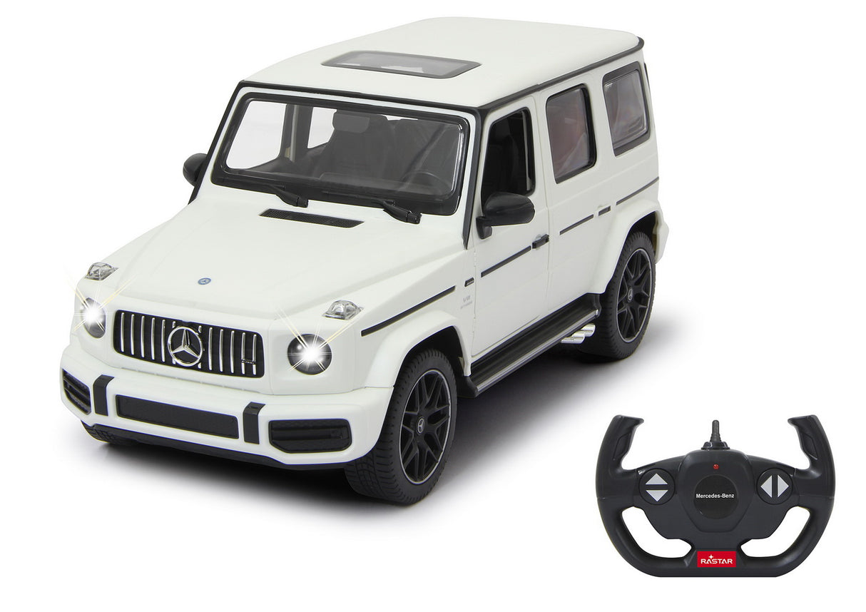 MASINA CU TELECOMANDA MERCEDES-BENZ G63 ALB SCARA 1 LA 14