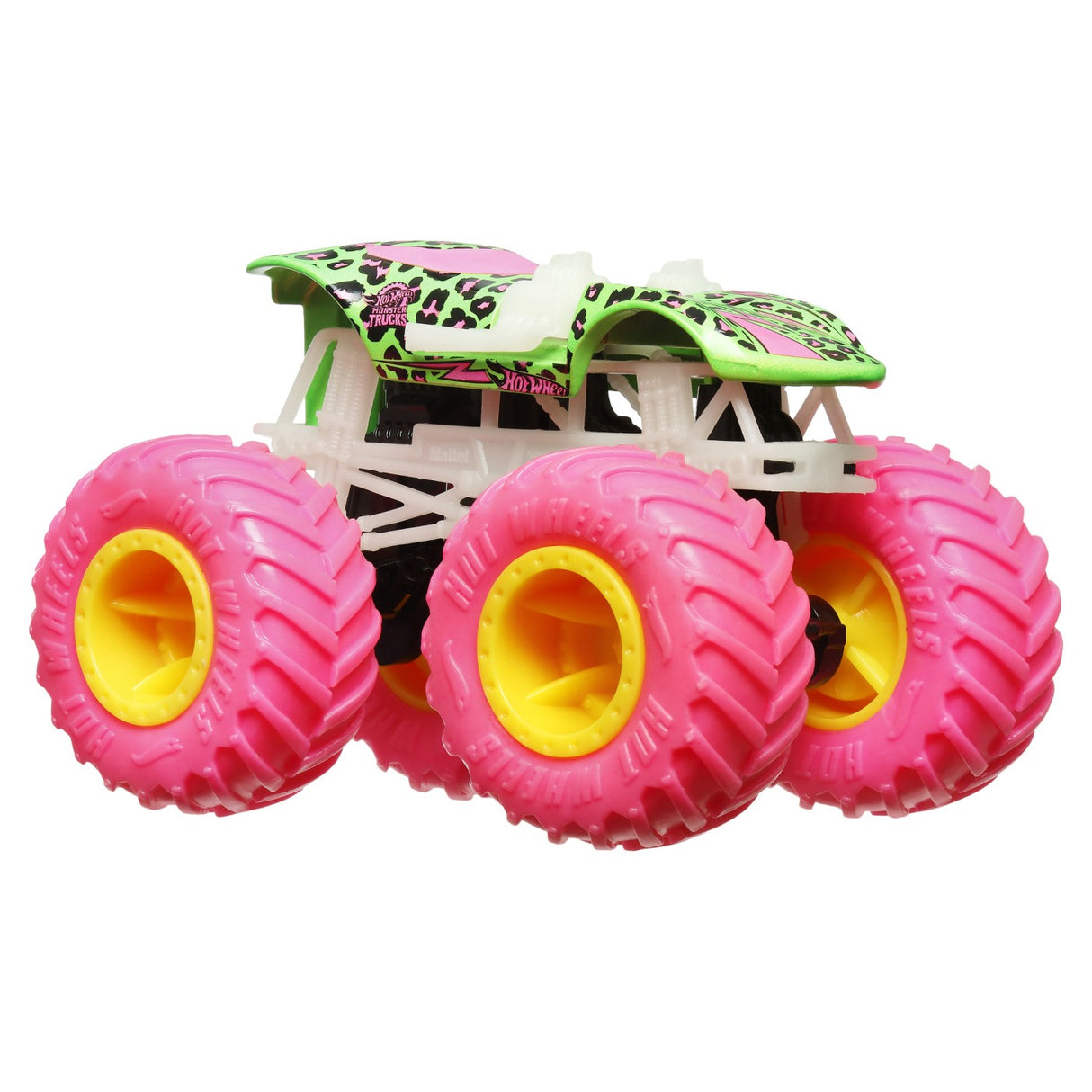 HOT WHEELS MONSTER TRUCK GLOW IN THE DARK MASINUTA TWIN MILL SCARA 1:64