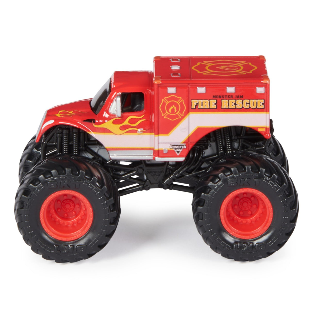 MONSTER JAM MASINUTA METALICA FIRE RESCUE SCARA 1 LA 64