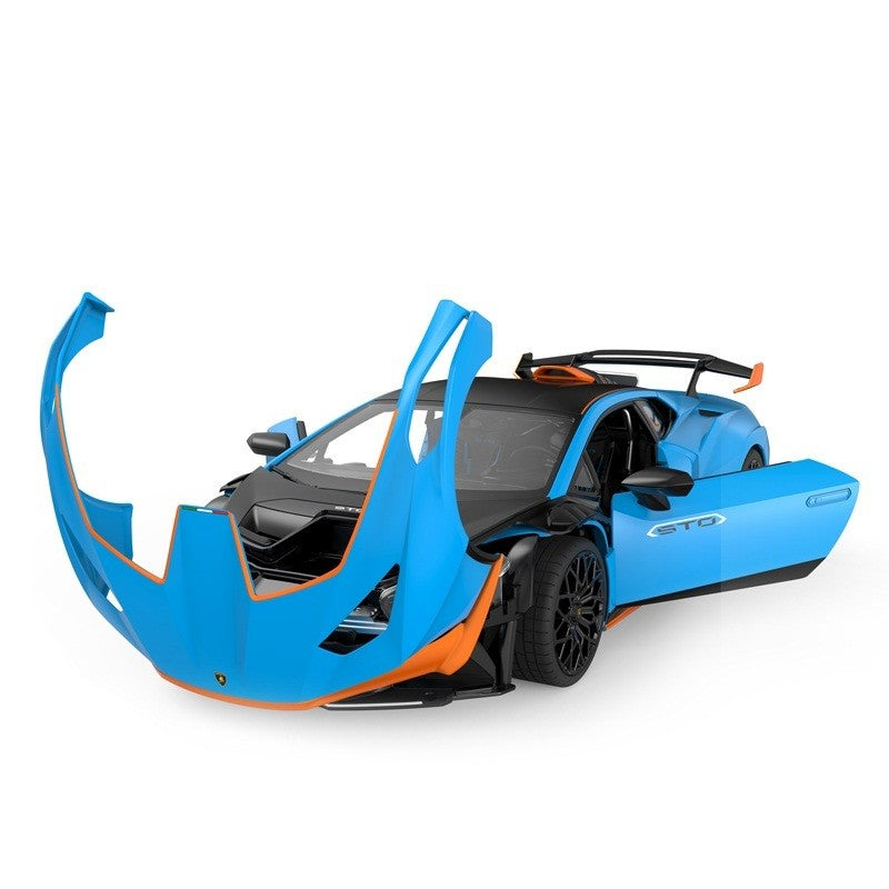 MASINA CU TELECOMANDA LAMBORGHINI HURACAN STO ALBASTRU SCARA 1 LA 14