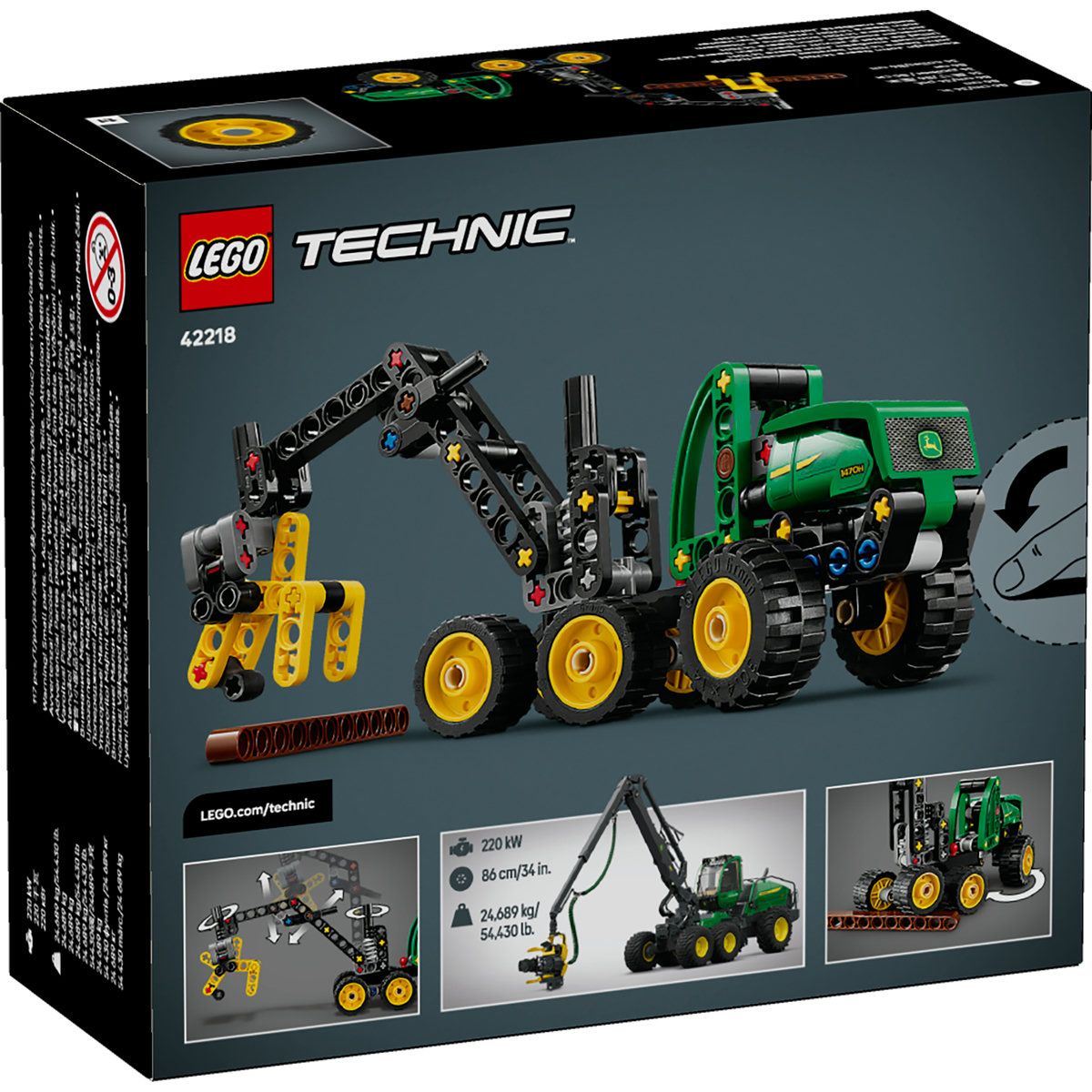 LEGO TECHNIC UTILAJ DE TAIAT SI STIVUIT COPACI JOHN DEERE 1470H 42218
