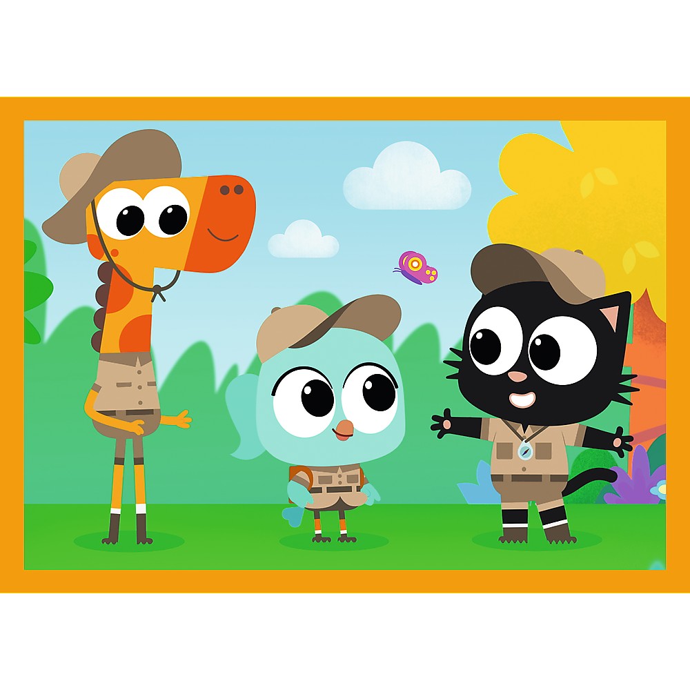 PUZZLE TREFL 4IN1 PLANETA MILO INTALNIRE CU MILO SI PRIETENII
