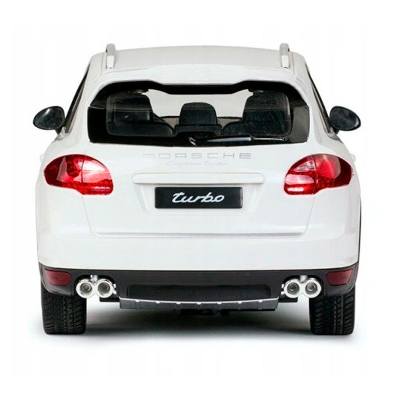 MASINA CU TELECOMANDA PORSCHE CAYENNE TURBO ALB CU SCARA 1 LA 14