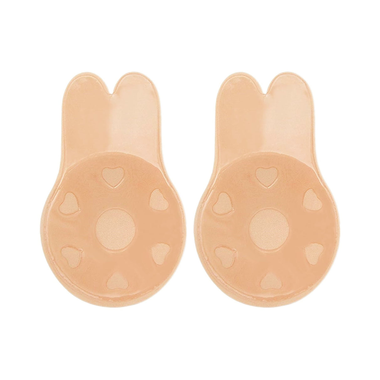 Sutien Invizibil cu Silicon Autoadeziv, Vivimall, Efect de Push-Up, Fara Bretele, Reutilizabil, Liftup, Marime Universala, 10.5 cm, Bej - vivimall.ro