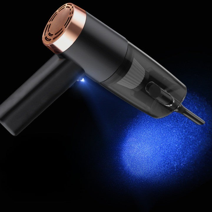 Aspirator Portabil Auto, Vivimall, pentru Casa si Masina, Cablu Auto, Tub Prelungitor, 4 Capete de Aspirare, 20x16x19cm, Negru