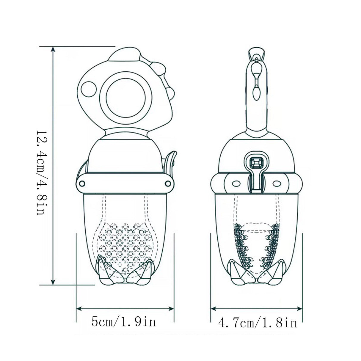 Suzeta Pentru Fructe Albastru | BabyBites 2 - vivimall.ro
