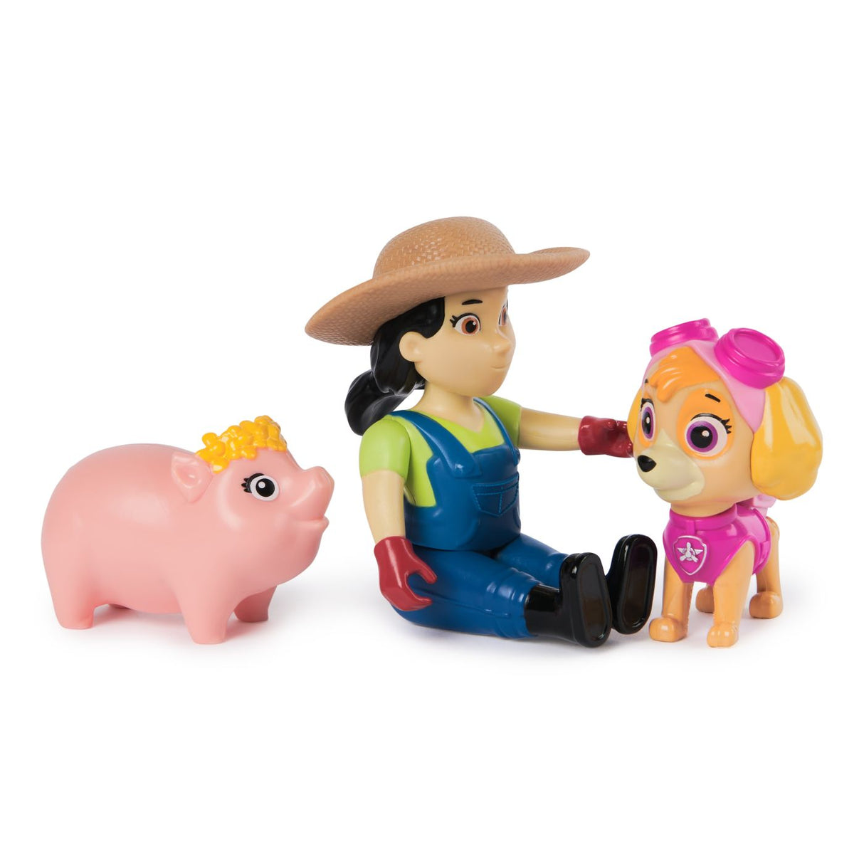 PATRULA CATELUSILOR SET FIGURINE EROI DE SALVARE SKYE SI FARMER YUMI