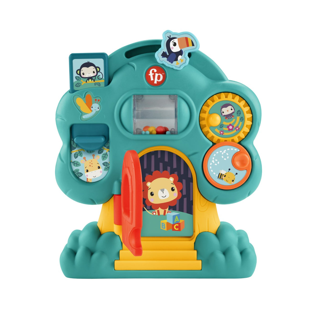 FISHER PRICE ANIMAL FRIENDS CENTRU DE ACTIVITATI CASUTA DIN COPAC