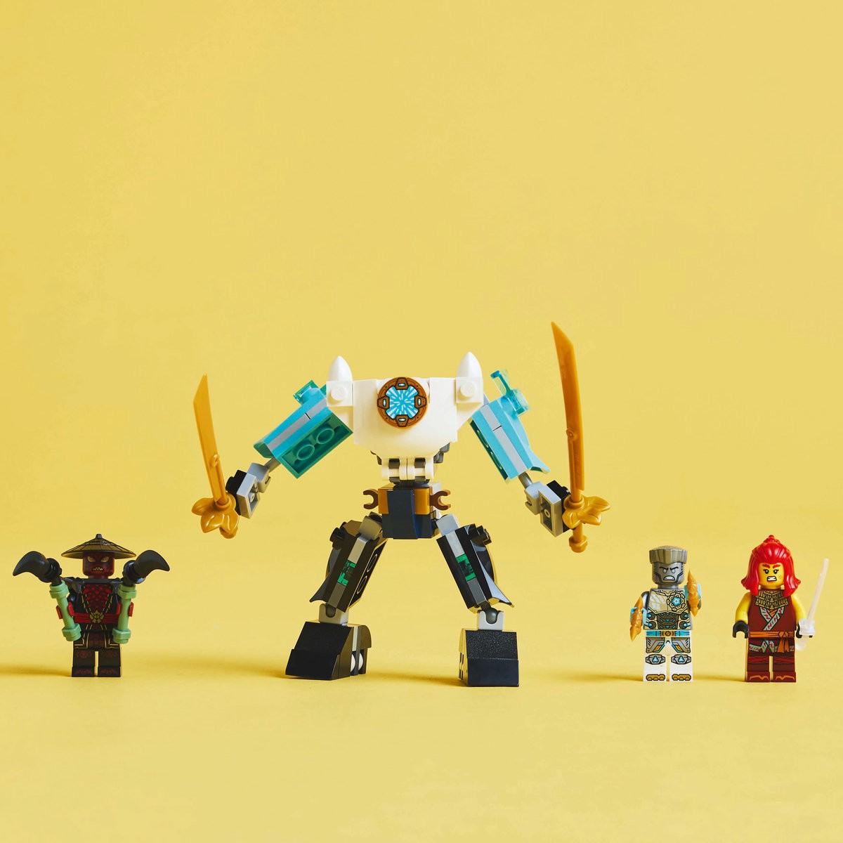 LEGO NINJAGO COSTUMUL ROBOT DE LUPTA AL LUI ZANE 71827