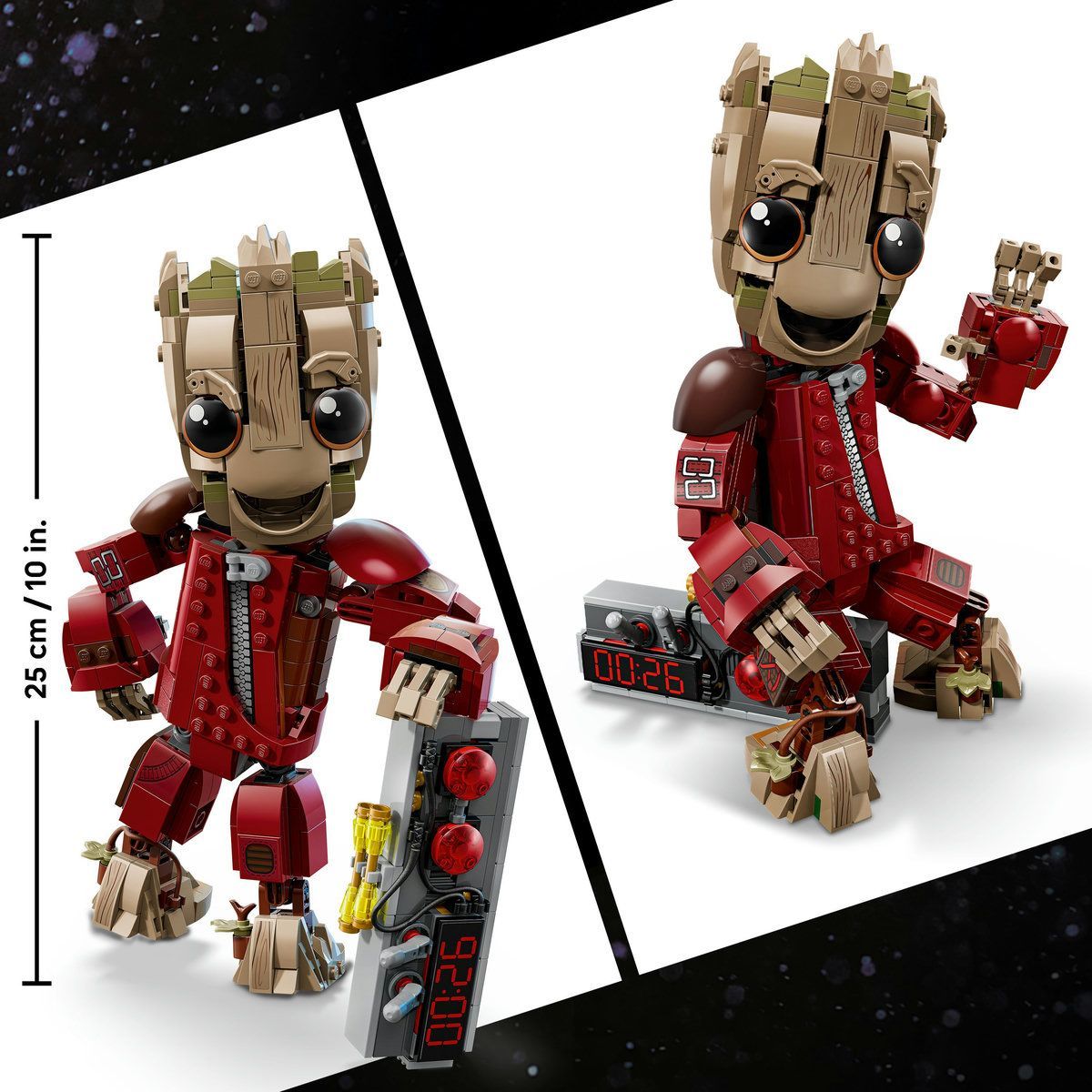 LEGO MARVEL GROOT IN UNIFORMA RAVAGER 76341