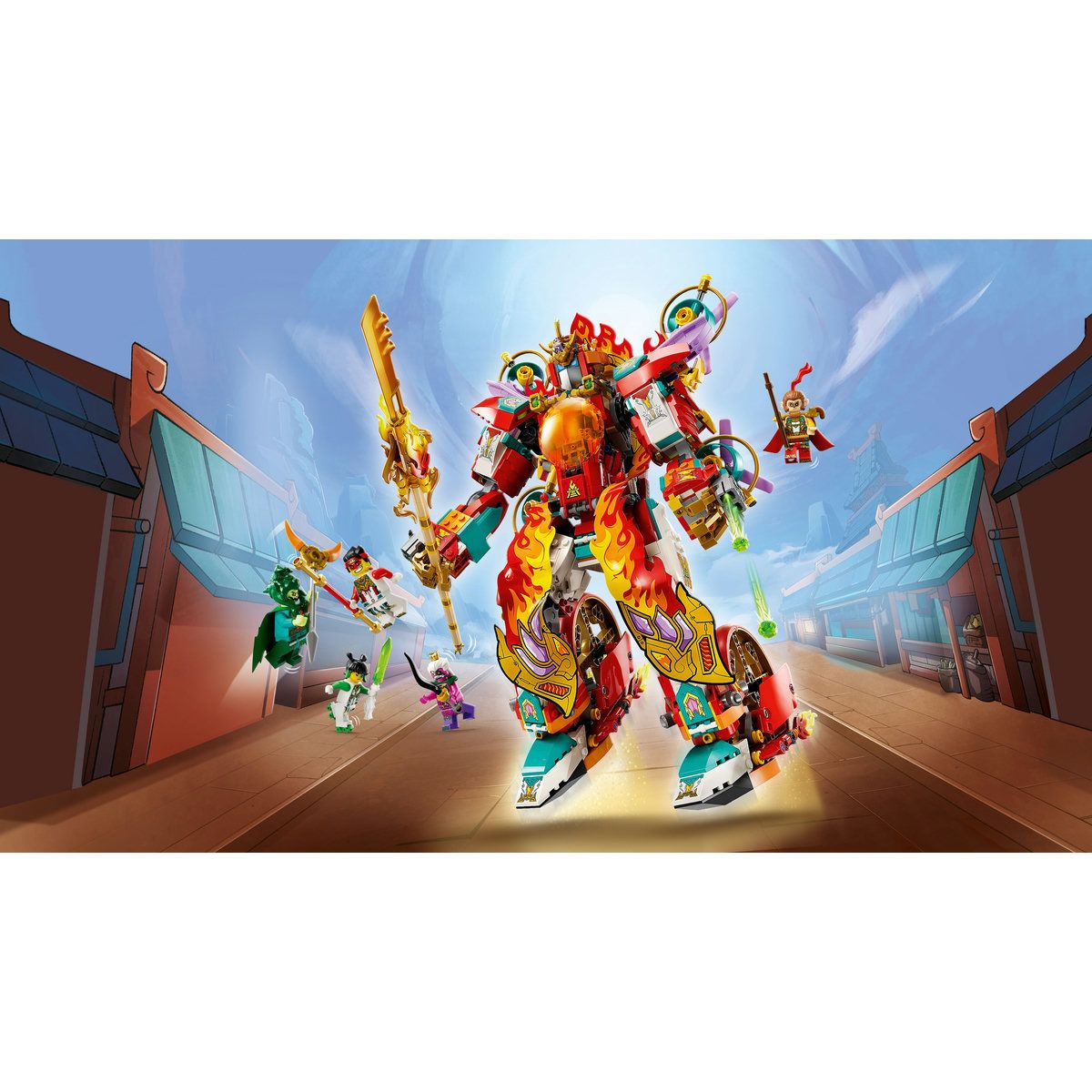 LEGO MONKIE KID ROBOTUL CU INEL DE FOC AL LUI NEZHA 80057