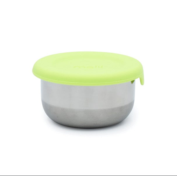 SET 3 RECIPIENTE MINI INOX CU CAPAC SILICON, MELII, BLEU MINT LIME