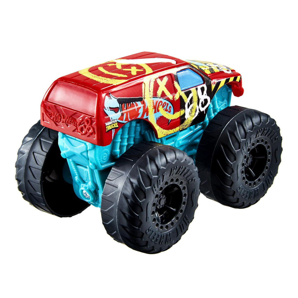 HOT WHEELS MONSTER TRUCK ROARIN WRECKERS DEMO DERBY CU FUNCTII SI SUNETE SCARA 1:43