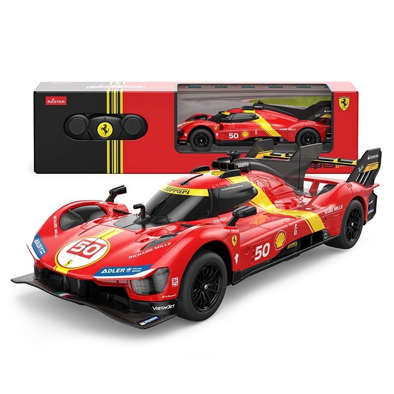 MASINA CU TELECOMANDA FERRARI 499P ROSU SCARA 1 LA 24
