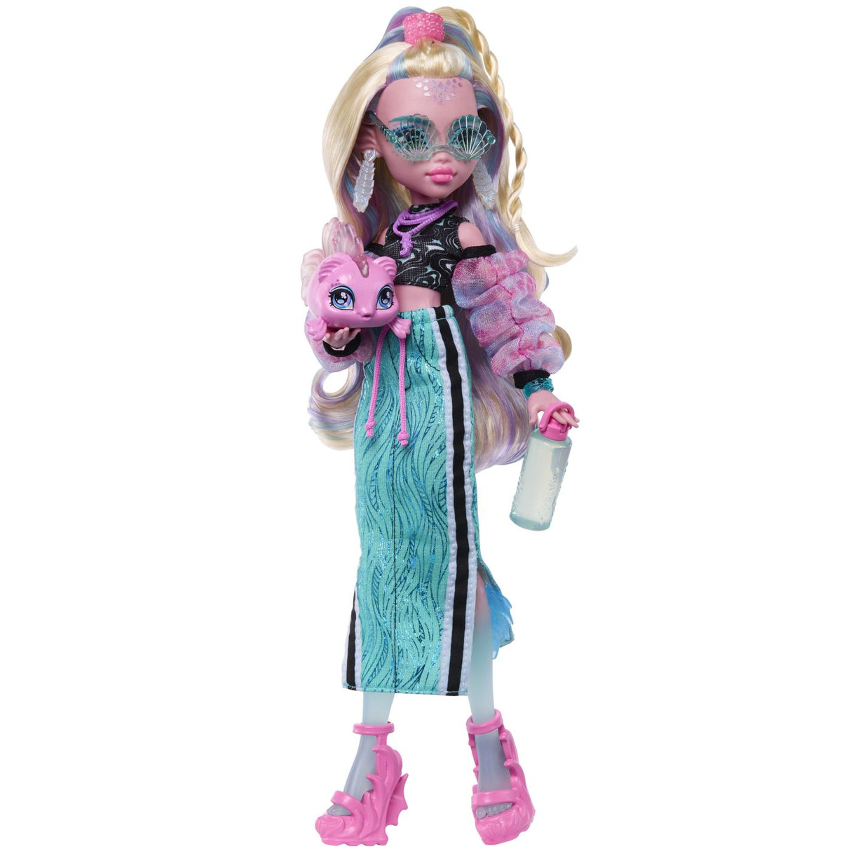 MONSTER HIGH PAPUSA LAGOONA BLUE CU ACCESORII
