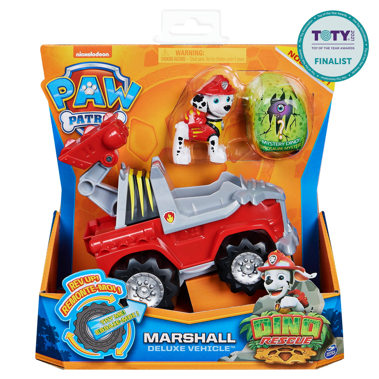 PATRULA CATELUSILOR SET VEHICUL CU CATELUS MARSHALL SI FIGURINA DINO SURPRIZA