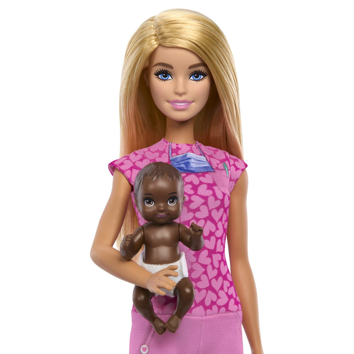 BARBIE CARIERE SET MOBILIER CU PAPUSA DOCTOR PEDIATRU BLONDA