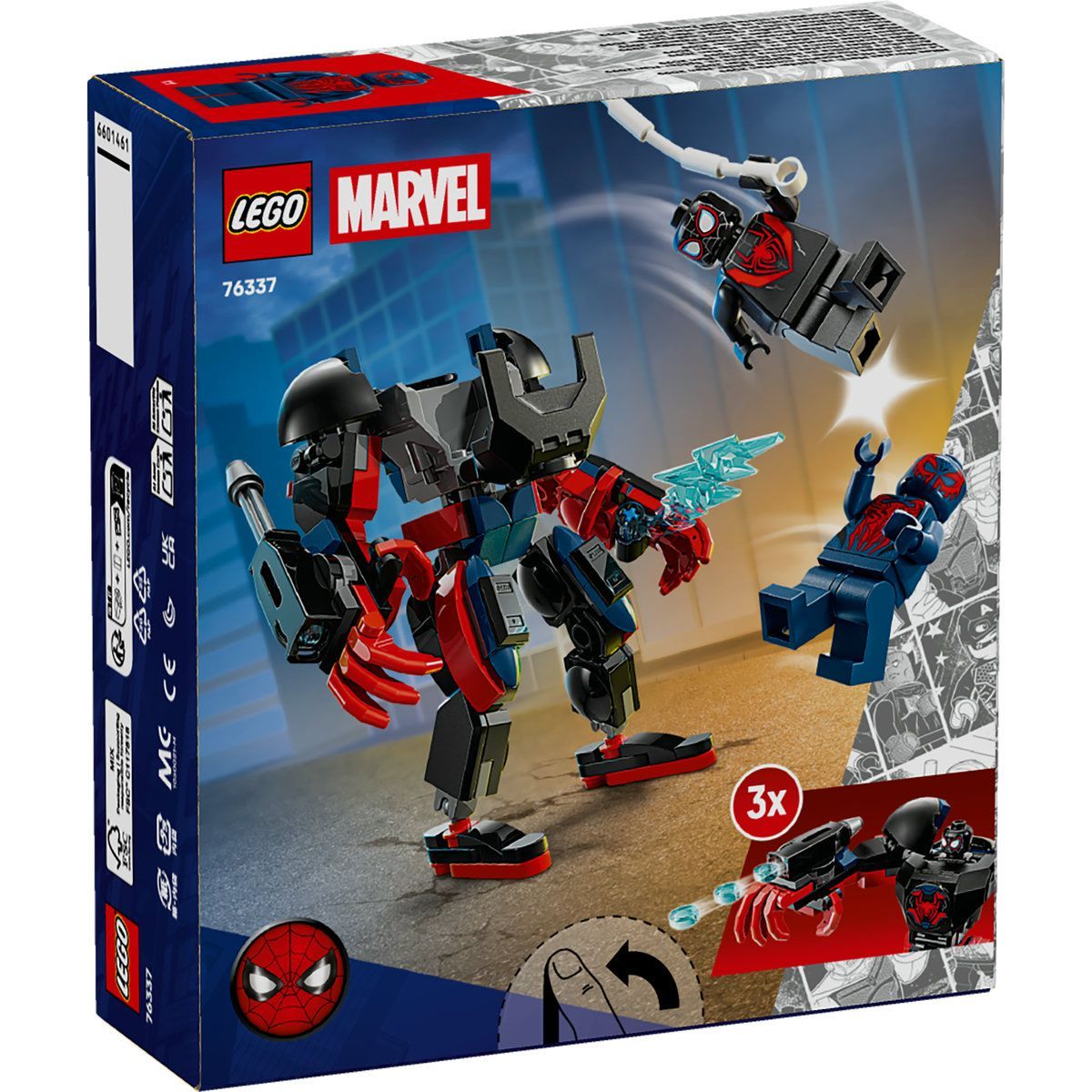 LEGO MARVEL ROBOTUL LUI MILES MORALES VS OMUL PAIANJEN 2099 76337