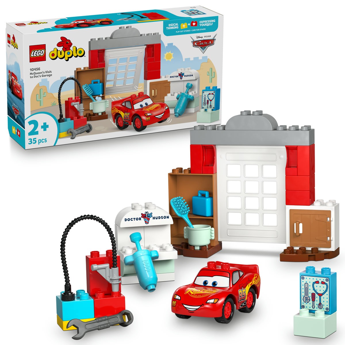 LEGO DUPLO VIZITA LUI MCQUEEN LA GARAJUL LUI DOC 10456