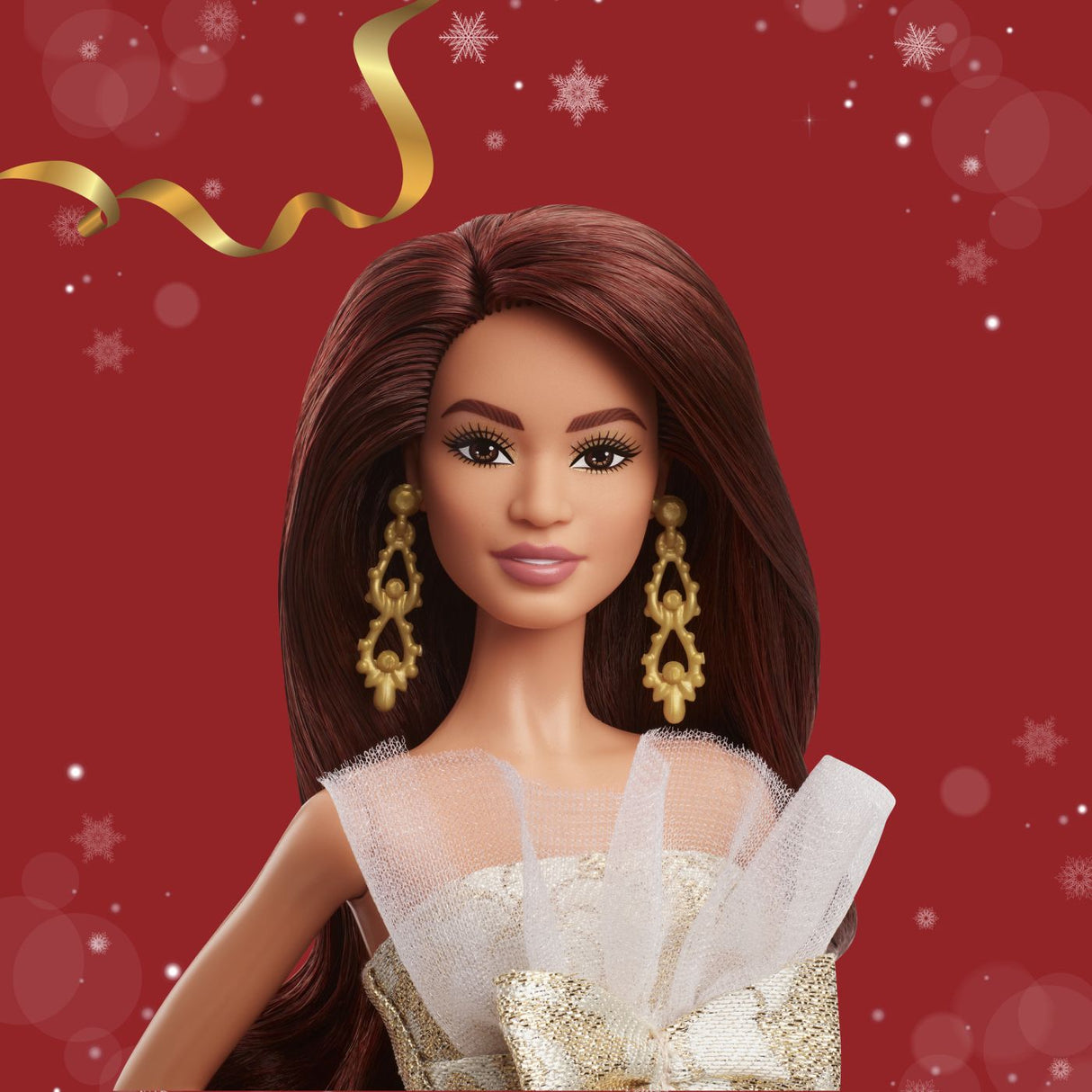 BARBIE SIGNATURE PAPUSA BARBIE BRUNETA DE SARBATORI 2025