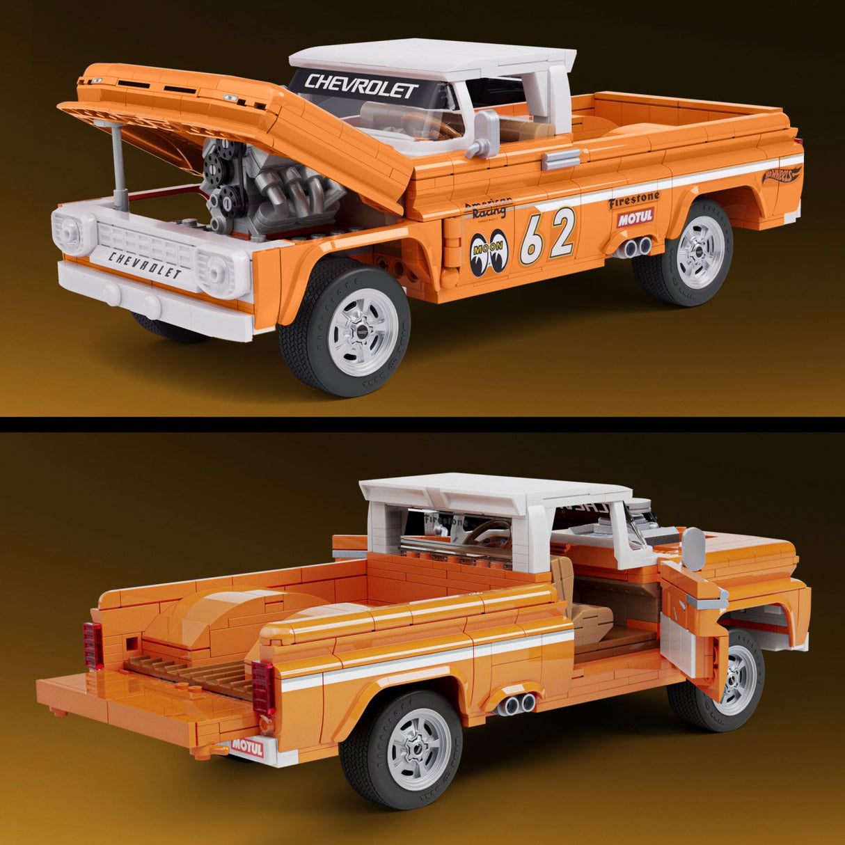 HOT WHEELS ELITE SERIES SET DE CONSTRUCTII CAMIONETA PERSONALIZATA CHEVROLET 1962