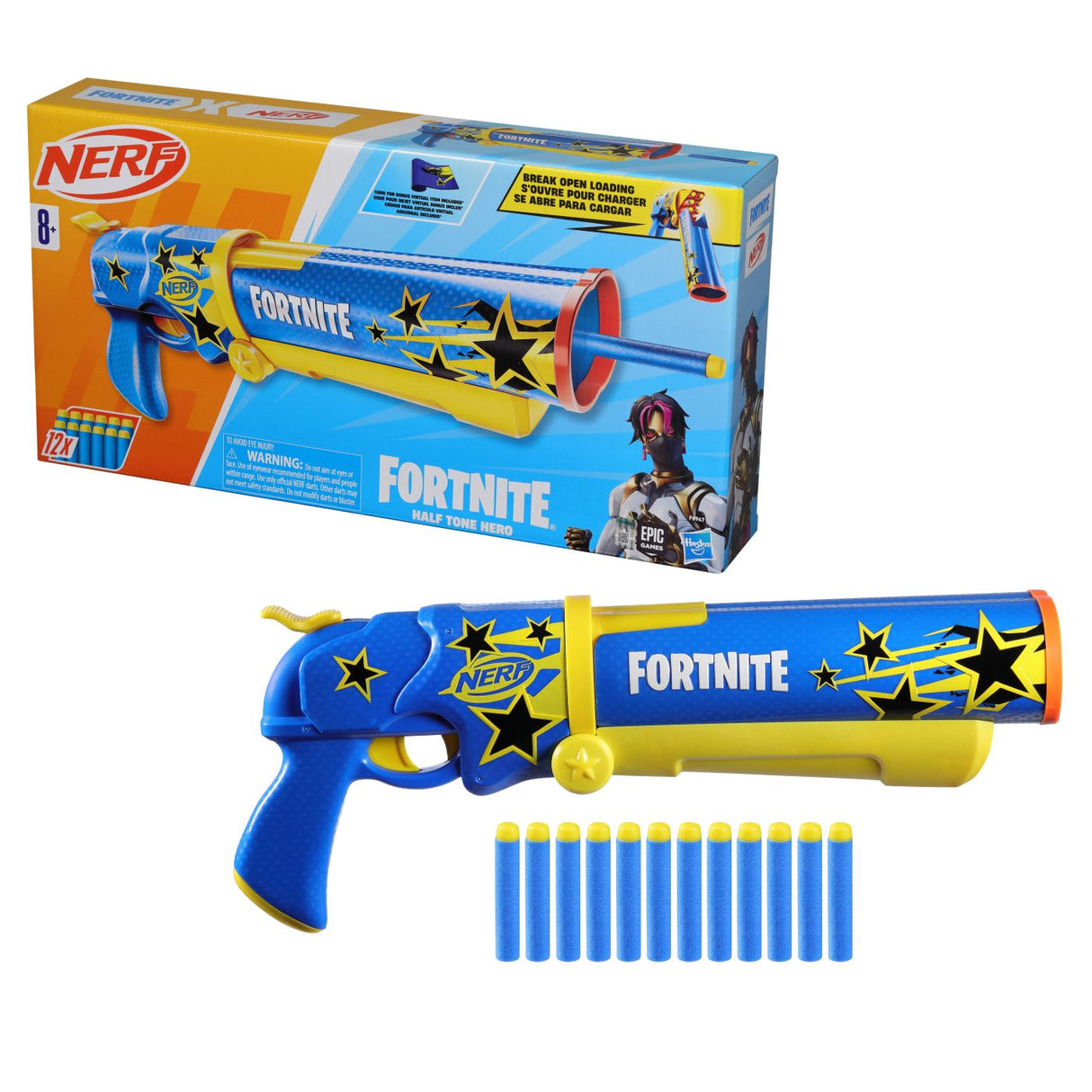 NERF BLASTER FORTNITE HALF TONE HERO
