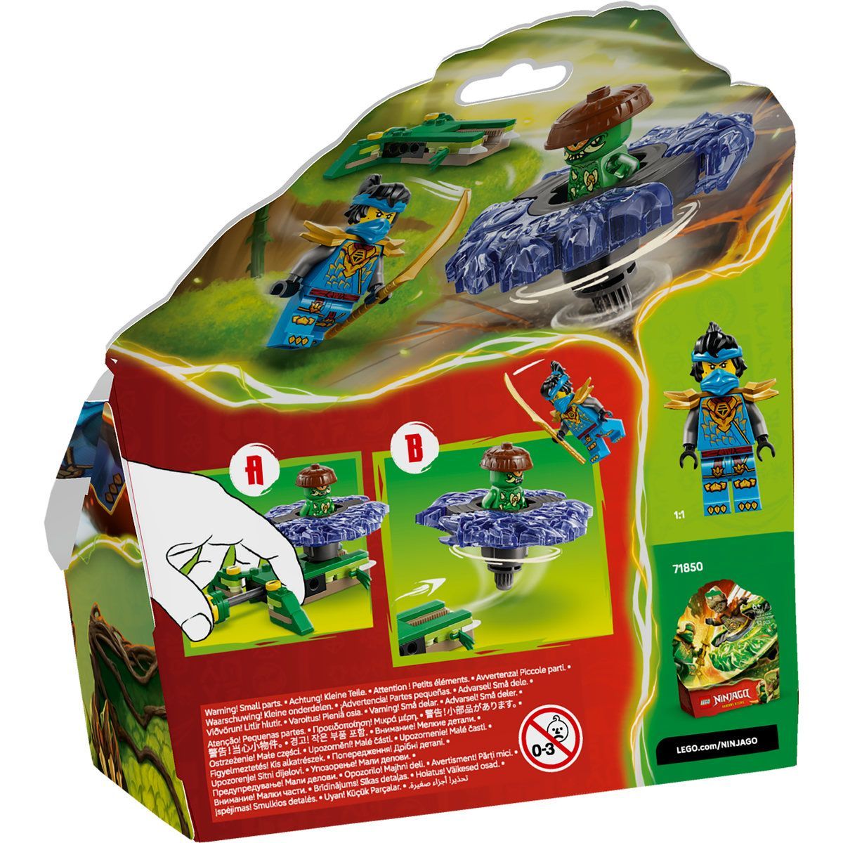 LEGO NINJAGO NYA VS SPINNERUL MONSTRU CU MUTATII 71849