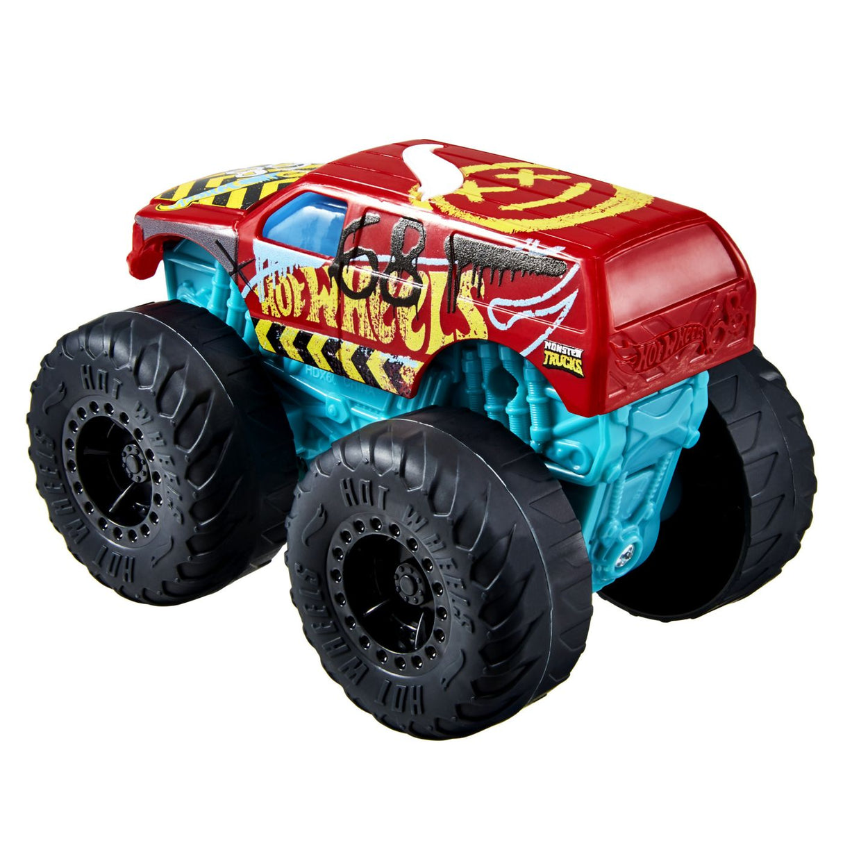 HOT WHEELS MONSTER TRUCK ROARIN WRECKERS DEMO DERBY CU FUNCTII SI SUNETE SCARA 1:43