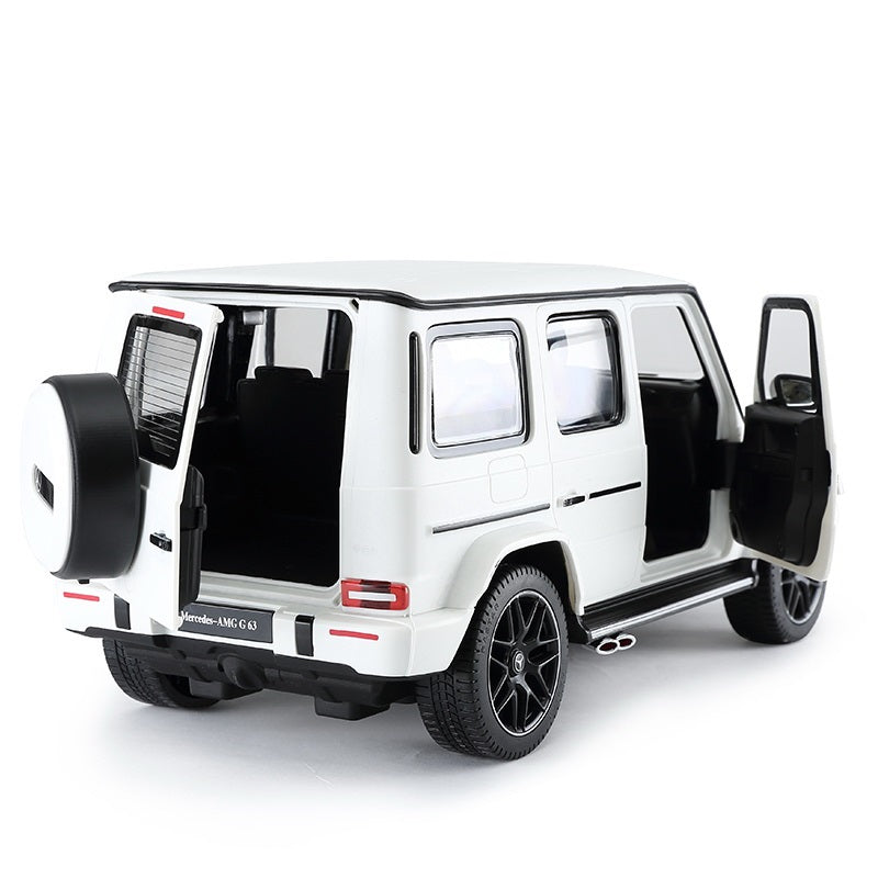 MASINA CU TELECOMANDA MERCEDES-BENZ G63 ALB SCARA 1 LA 14